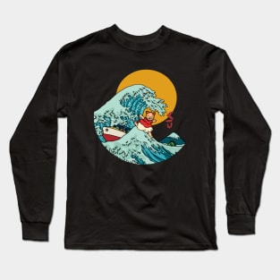 Kitty in the sea Long Sleeve T-Shirt